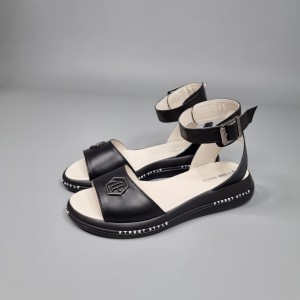 Жіночі босоніжки Прада Блек 