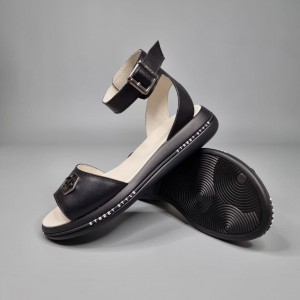 Жіночі босоніжки Прада Блек 