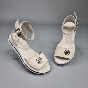 Жіночі босоніжки Прада Беж Жіночі босоніжки Прада Беж