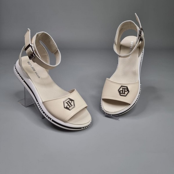 Жіночі босоніжки Прада Беж Жіночі босоніжки Прада Беж