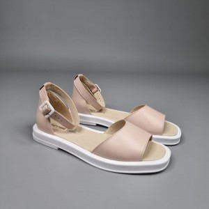 Жіночі босоніжки Деліс Пудра