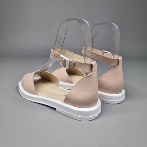 Жіночі босоніжки Деліс Пудра